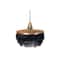 Hello Honey® 16" Charcoal Metal Pendant Light with Fringe